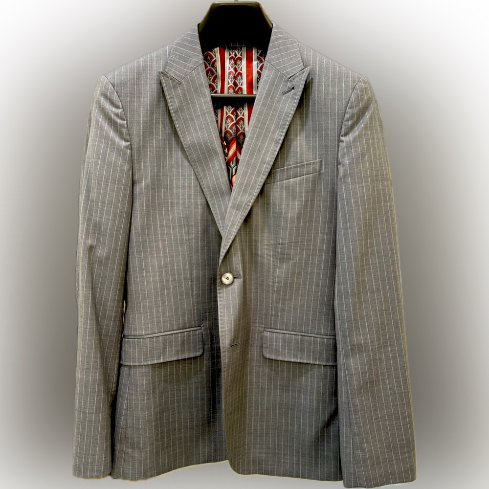 Ted Baker light grey pinstripe blazer
